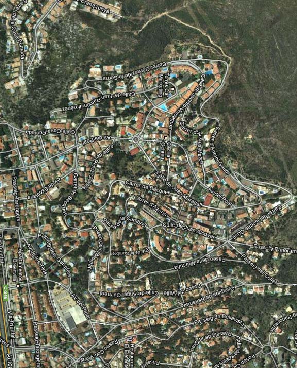 Aerial view — Poal neighbourhood, Castelldefels